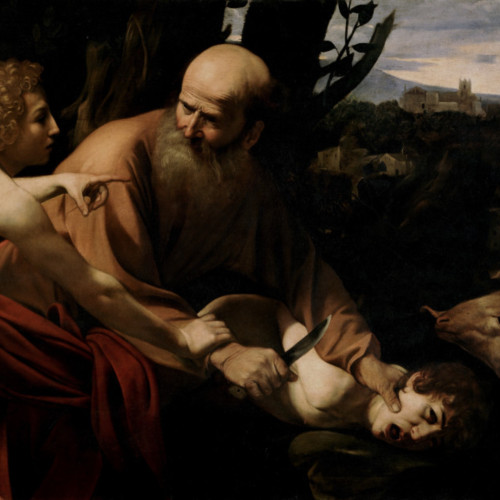 卡拉瓦乔油画《以撒献祭》高清大图33